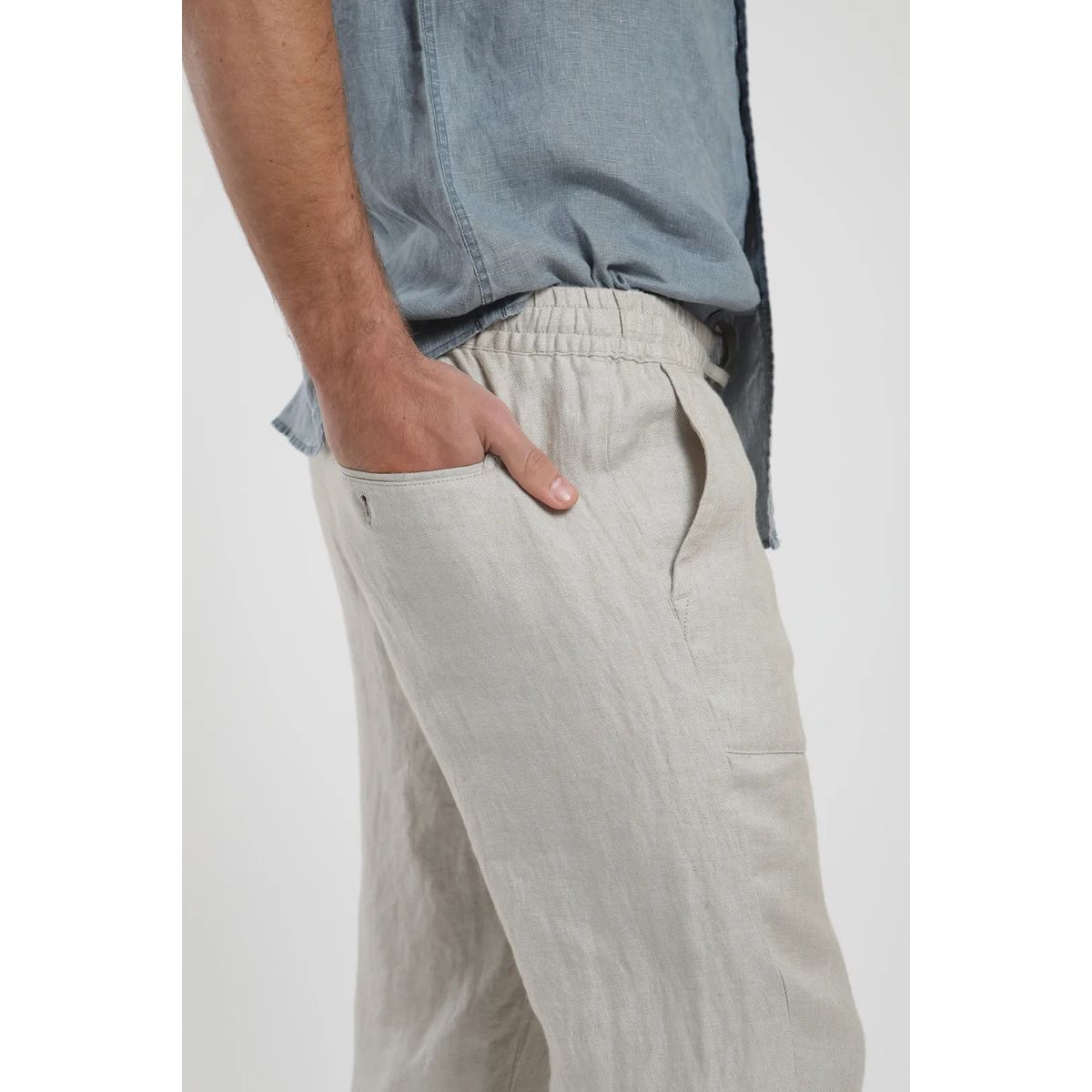 FROENS - Pantalon Lino Hombre -Lino