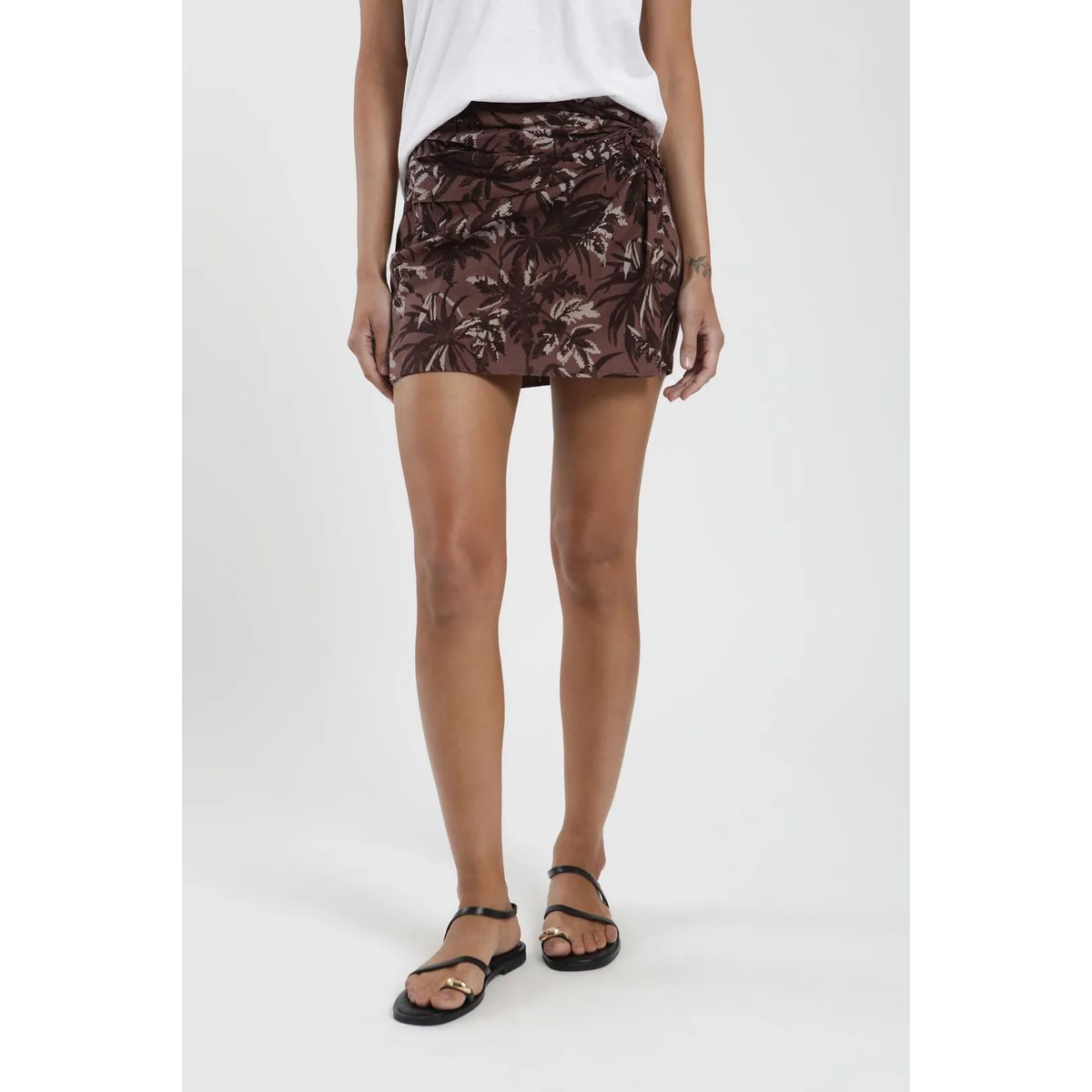 FROENS - Falda Corta Nudo Mujer Froens - Lino