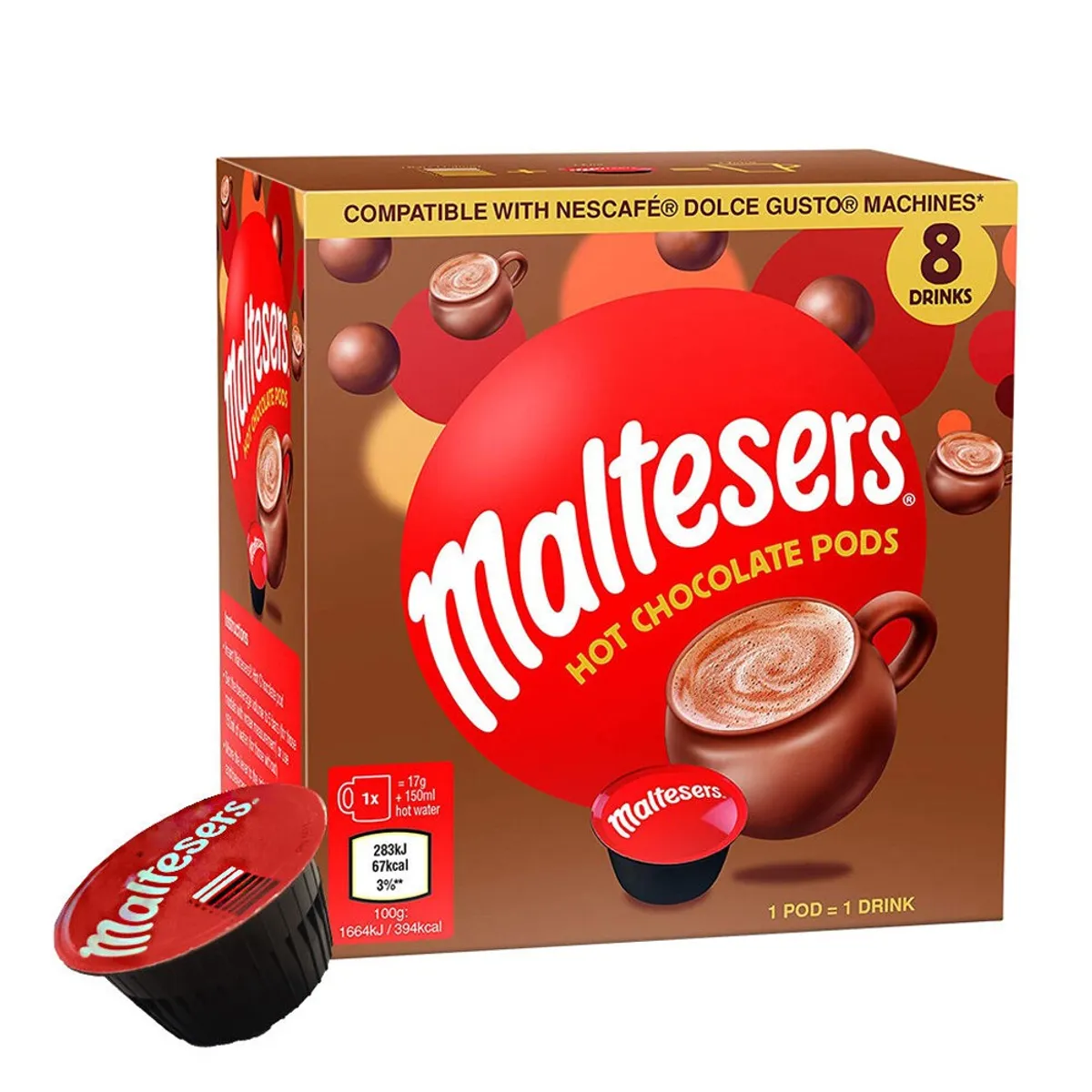 MALTESERS - Chocolate Caliente en Cápsulas Maltesers 8 un