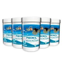 PISCINOL - Cloro en Tableta Multifuncion 5kg Alguicida - Floculante - Desinfectante