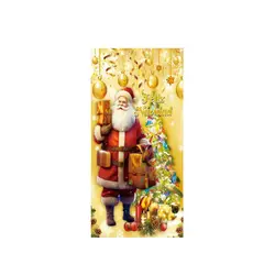 GENERICO - Funda Elásticada Cubierta Para Puertas Decoración Navideña