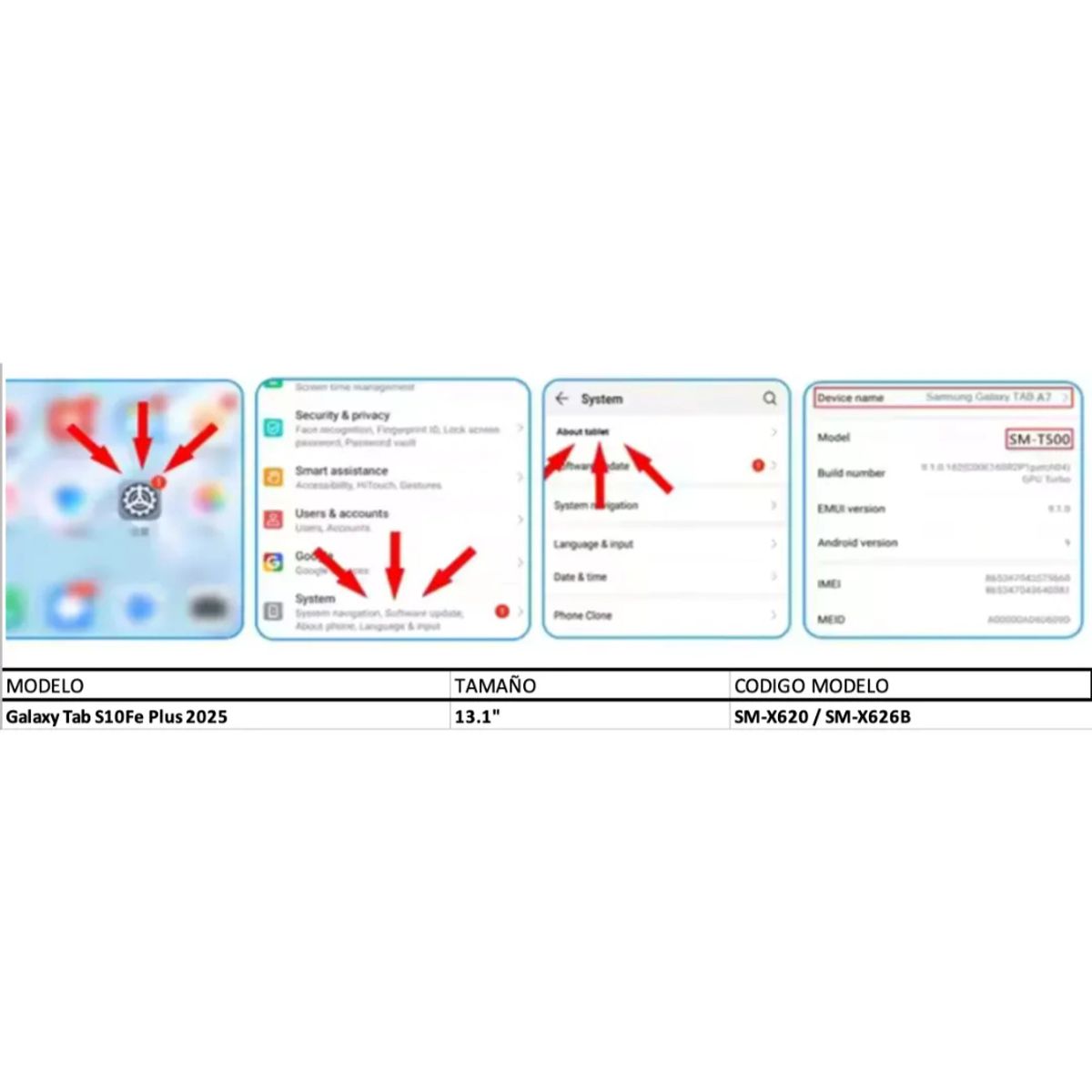GENERICO - Fundas Con Teclado y Mouse Para Galaxy Tab S10Fe Plus 13.1 " - letra Ñ