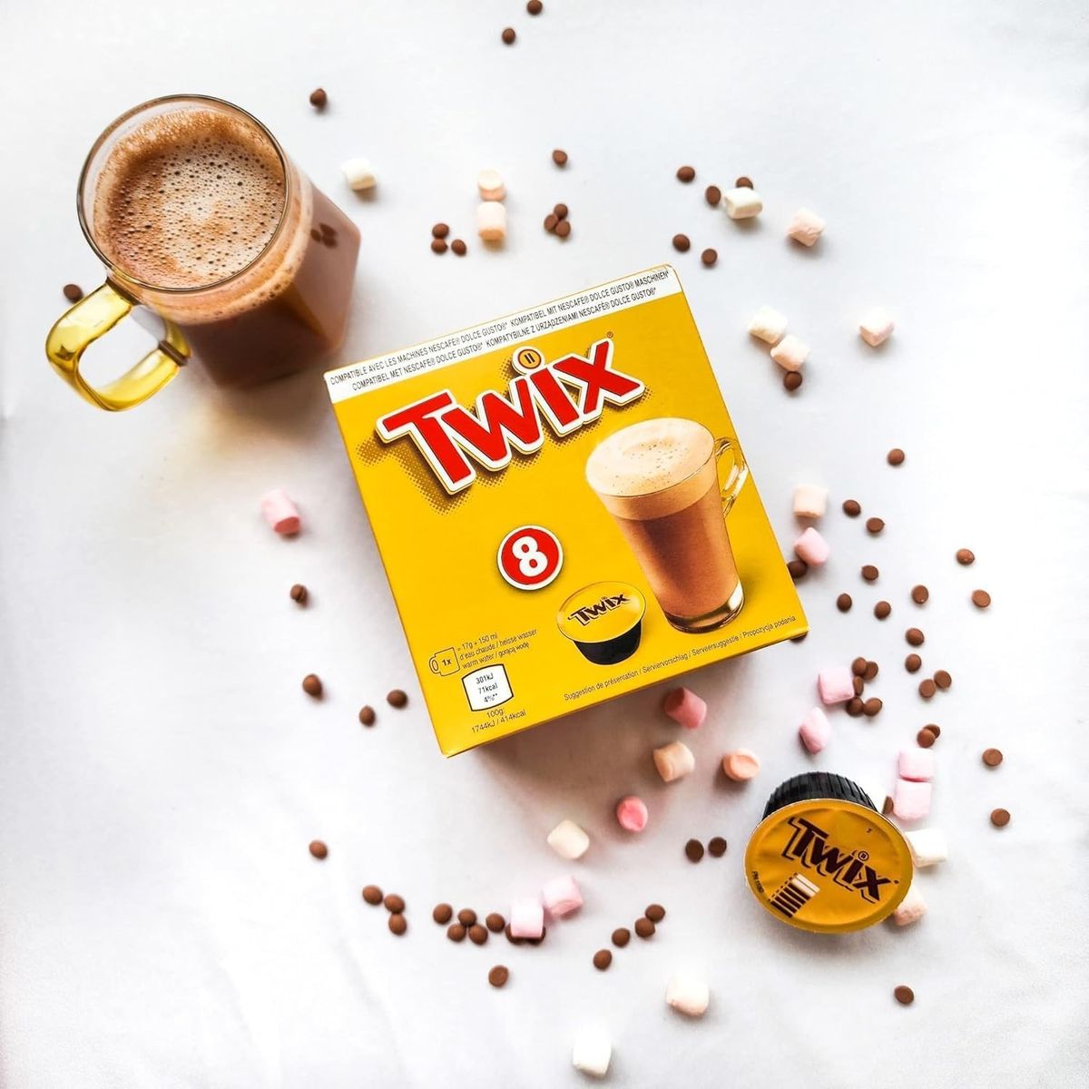 TWIX - Chocolate Caliente en Cápsulas Twix 8 un Kiosclub