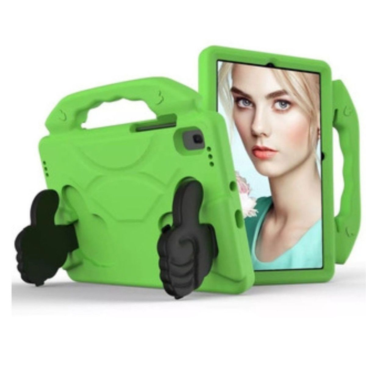 GENERICO - Carcasa Niños Antigolpes Para Tablet Samsung S10 Lite 10.9 Verde