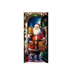 GENERICO - Funda Elásticada Cubierta Para Puertas Decoración Navideña