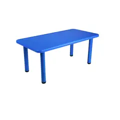 GENERICO - Mesa Plastica Infantil Rectangular Mesas Niños 120x50cm Azul