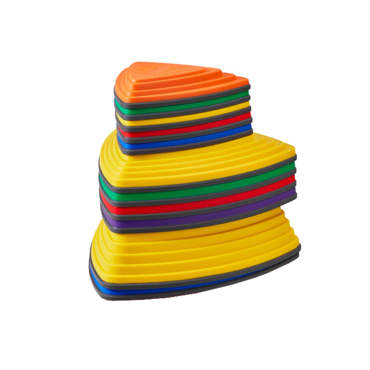 SDFIT - Piedras De Rio Equilibrio Niños Anti Deslizantes Set De 11x 11 Xz-ghs-004