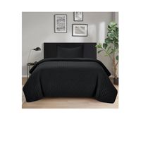 Quilt Roma Single (apto 1 Pl Y 1.5 Pl) Negro