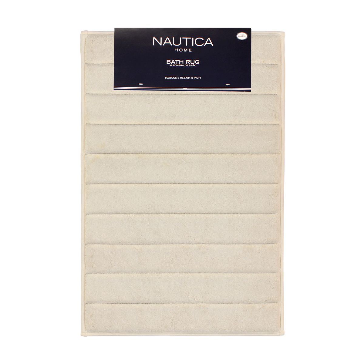 NAUTICA - Alfombra de baño Nautica Home 50x80cm coralina ultra suave marfil