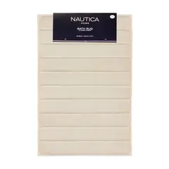 NAUTICA - Alfombra de baño Home 50x80cm coralina ultra suave marfil