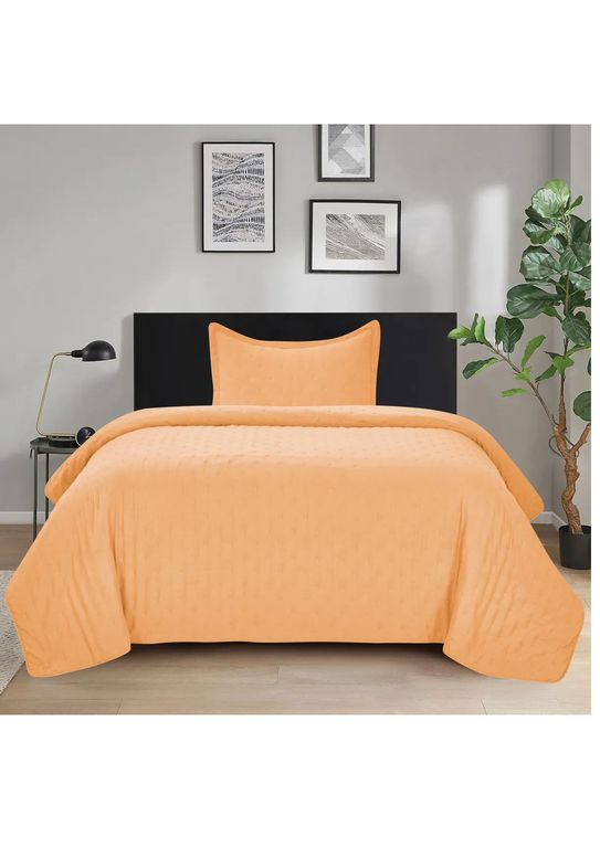 Quilt Roma Single (apto 1 Pl Y 1.5 Pl) Mandarin