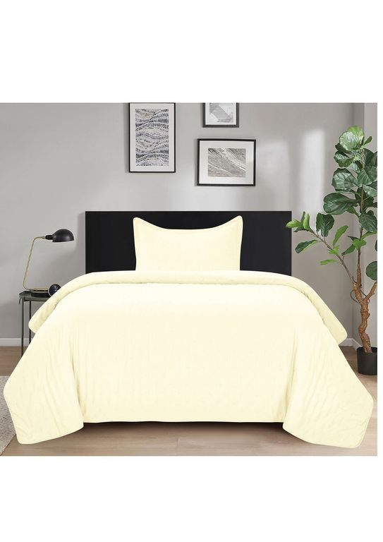 Quilt Roma Single (apto 1 Pl Y 1.5 Pl) Butter