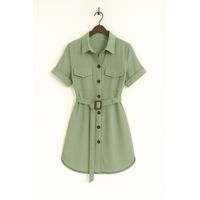 Vestido Camisero Largo Mujer Casual