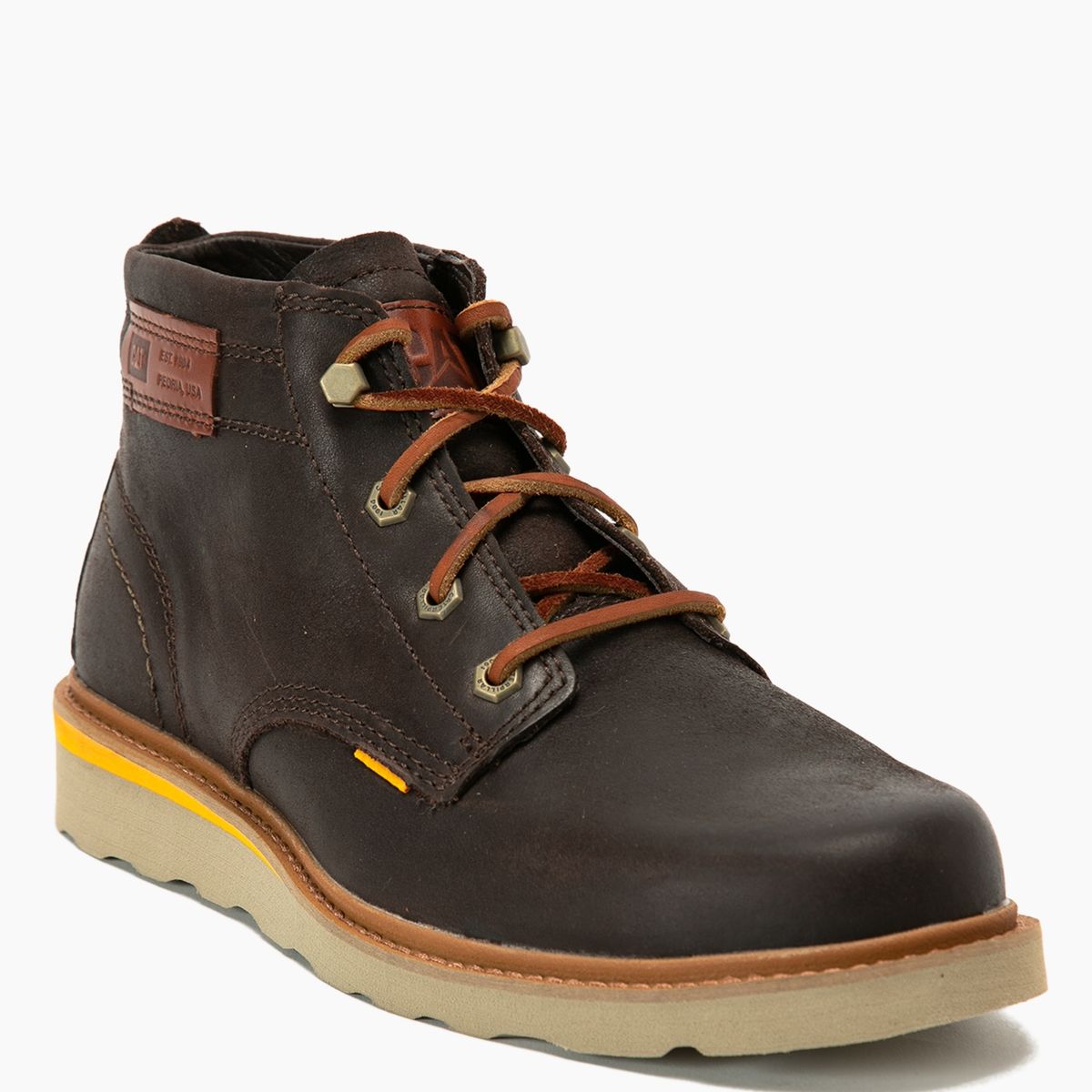 CAT - Cat Botin Hombre Cuero Cafe