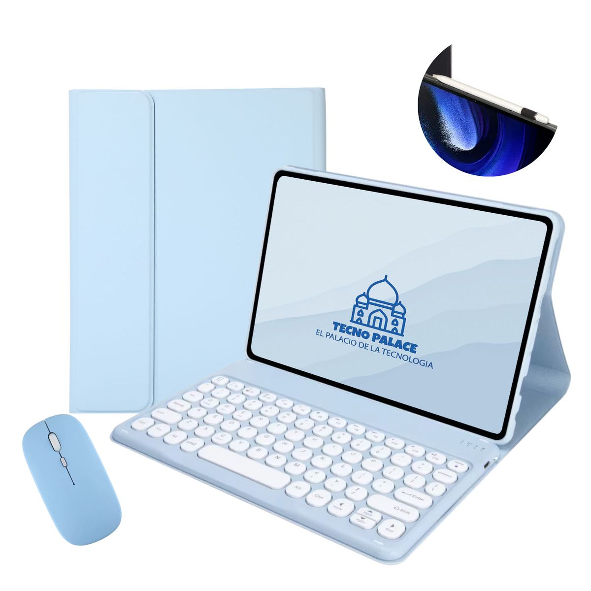 GENERICO - Fundas Con Teclado 2.0 y Mouse Para Lenovo Tab M10 3 Gen - letra Ñ