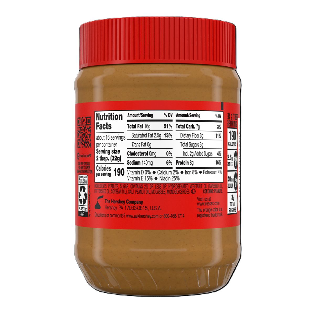 REESES - Mantequilla de Maní Creamy Reese's 510 g