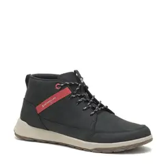 CAT - Quest Mid Zapatilla Urbana Hombre Cuero Negro