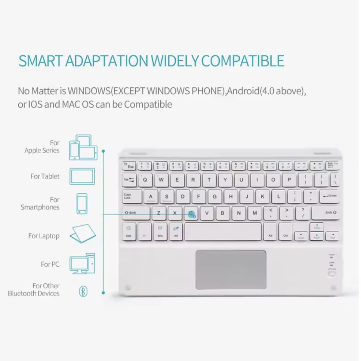 GENERICO - Fundas Con Teclado TouchPad Premium Para Redmi Pad SE 8.7 "  - letra Ñ