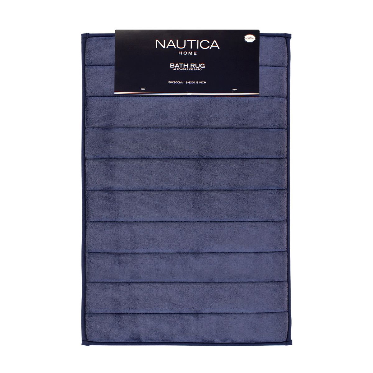 NAUTICA - Alfombra de baño Nautica Home 50x80cm coralina ultra suave azul