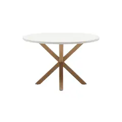 HABITA2 CHILE - Mesa de comedor en MDF redonda Nordic Negra- 120 cm