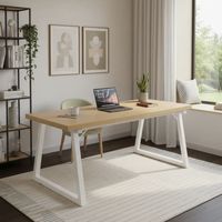 Escritorio Pata Metal Oficina 120x60x75cm Gruesa 30mm