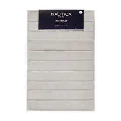 NAUTICA - Alfombra de baño Home 50x80cm coralina ultra suave gris
