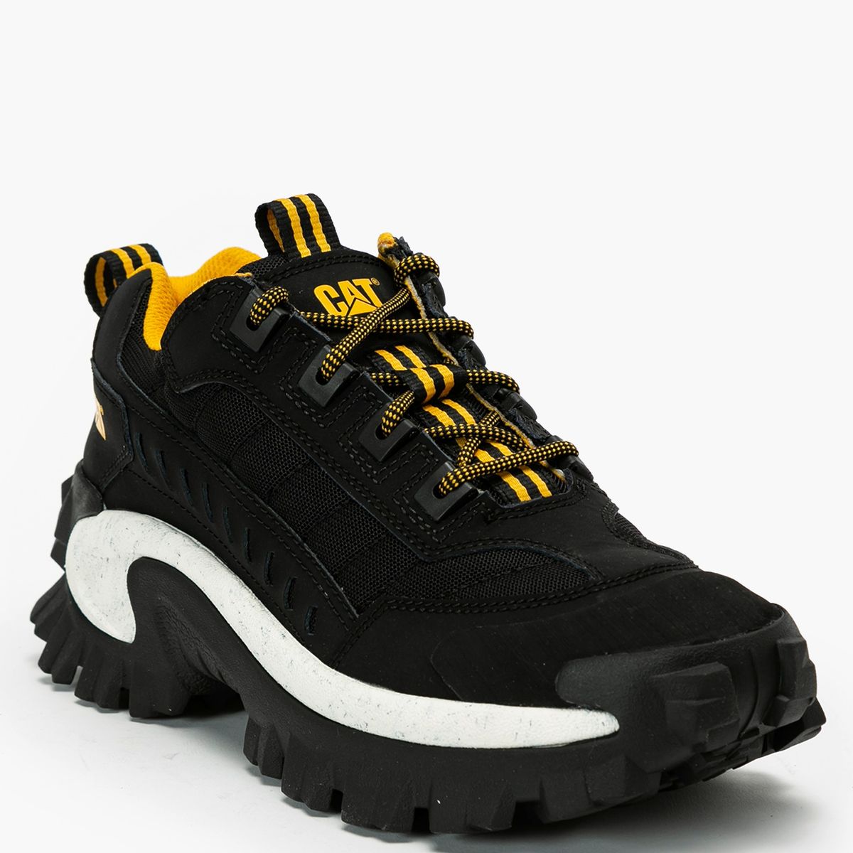 CAT - Intruder Zapatilla Urbana Hombre Cuero Negro Cat