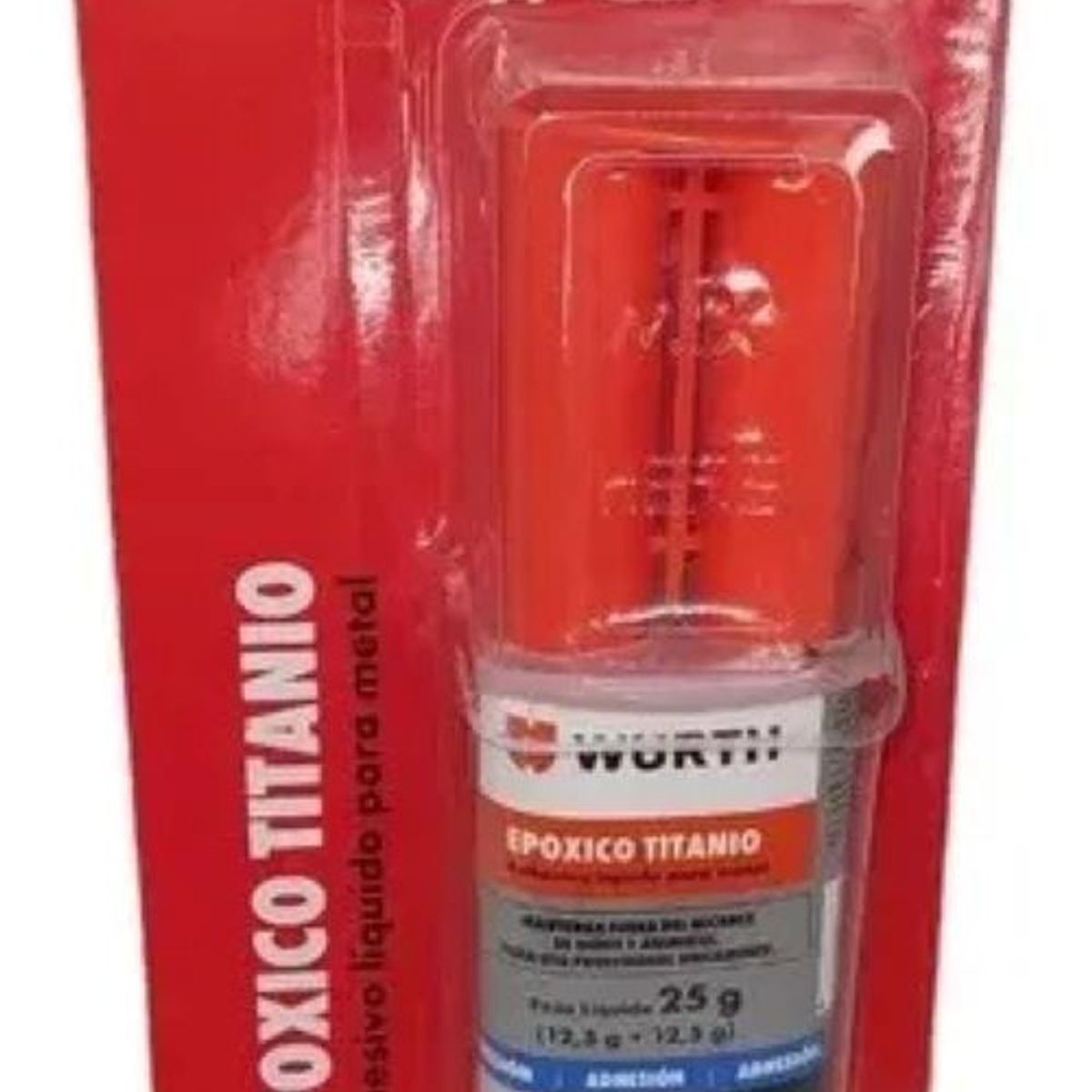 METALFER - Adhesivo Liquido Para Metal Epóxico Titanio 25gr Wurth