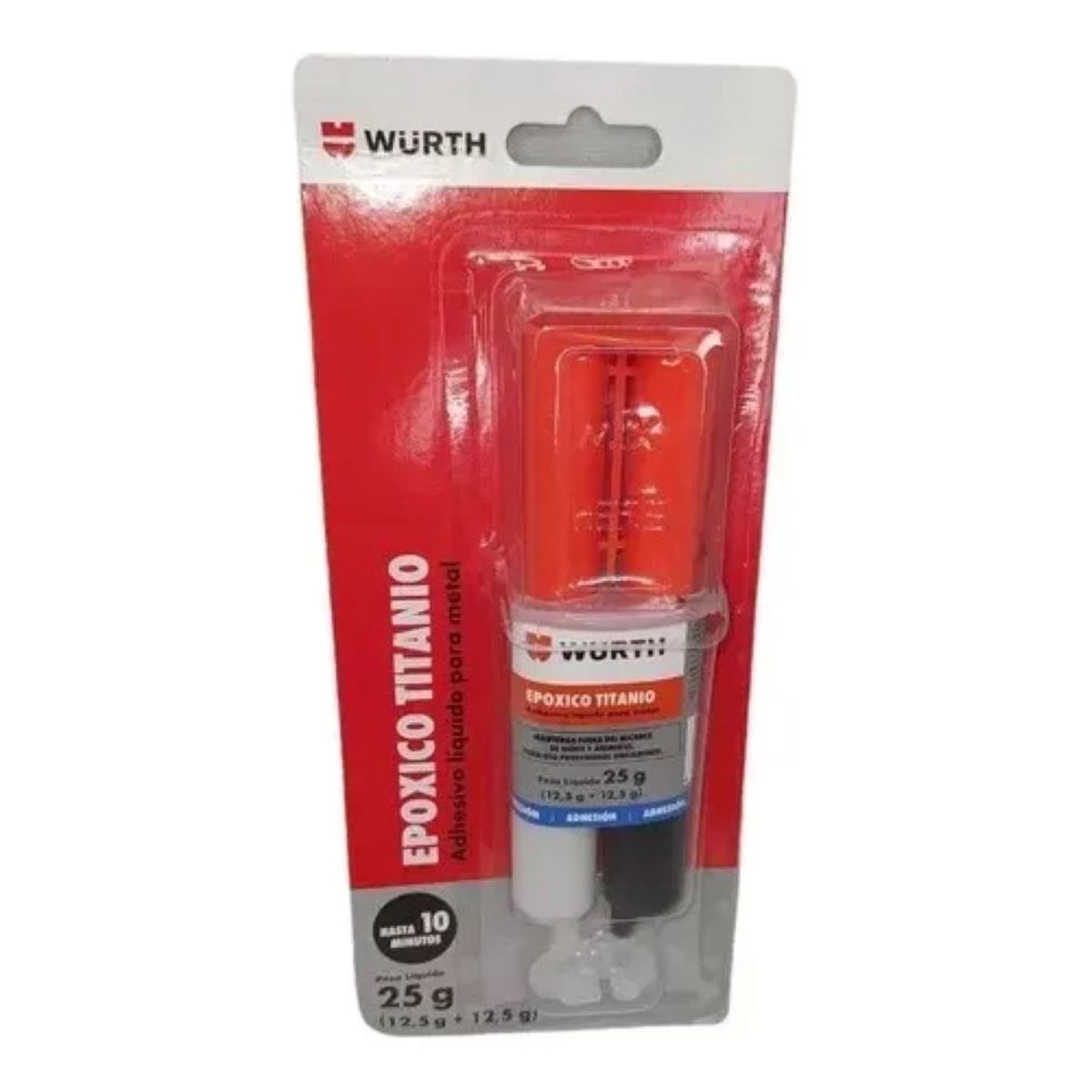 METALFER - Adhesivo Liquido Para Metal Epóxico Titanio 25gr Wurth