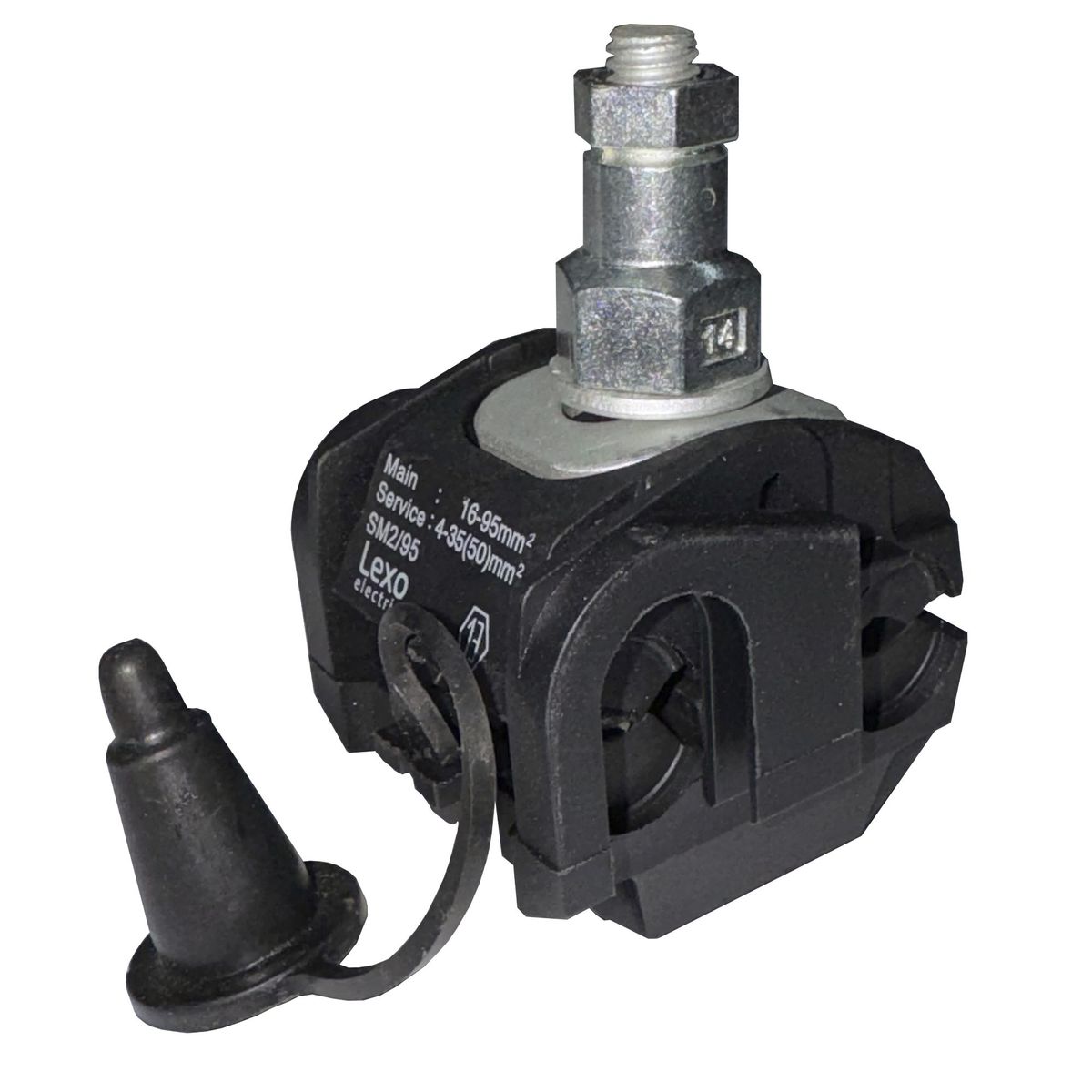 LEXO - Conector Dentado Mediano 16 - 95mm / 4-35(50)mm Derivación Cable (pack 5)