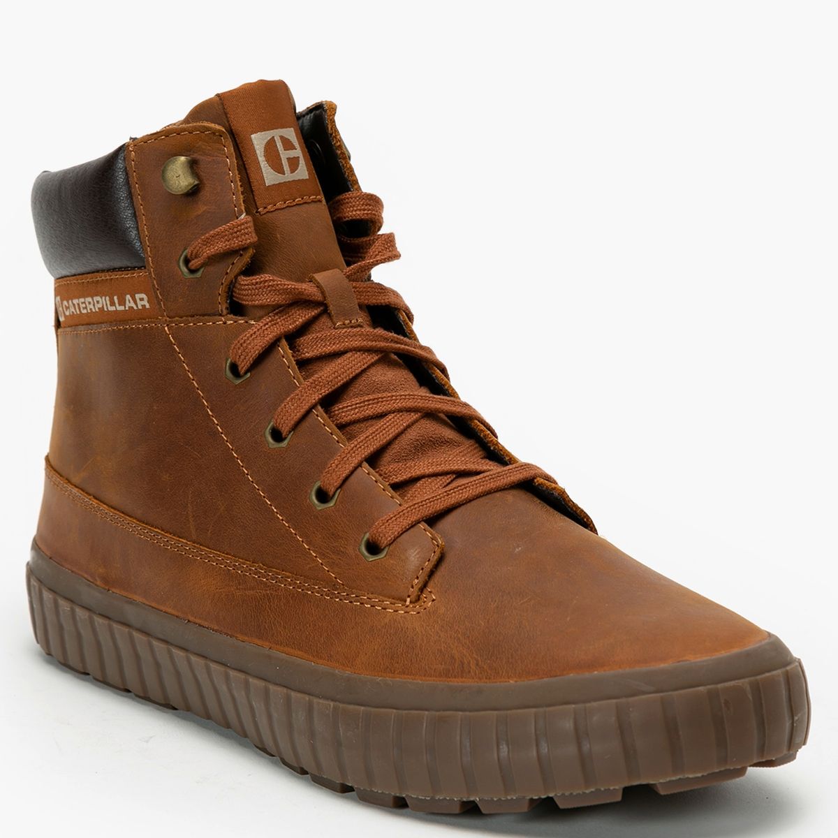 CAT - Cat Botín Hombre Cuero Café