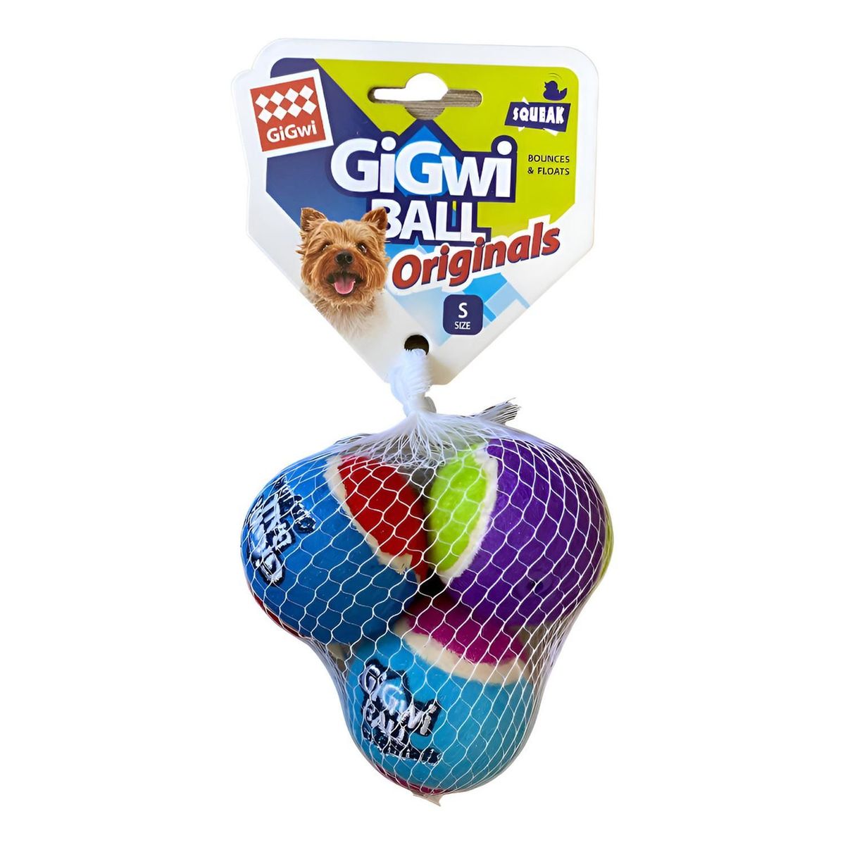GIGWI - Pelota Juguete Para Perros Squeak Tennis 3 Unidades Gigwi