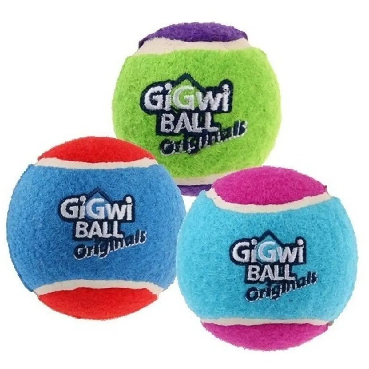 GIGWI - Pelota Juguete Para Perros Squeak Tennis 3 Unidades Gigwi