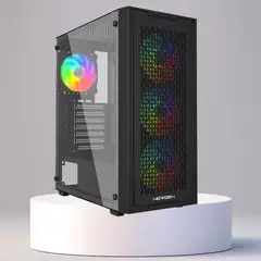 GENERICO - Gabinete NEWGEN Titanium 01 MESH ATX 4 FANS ARGB