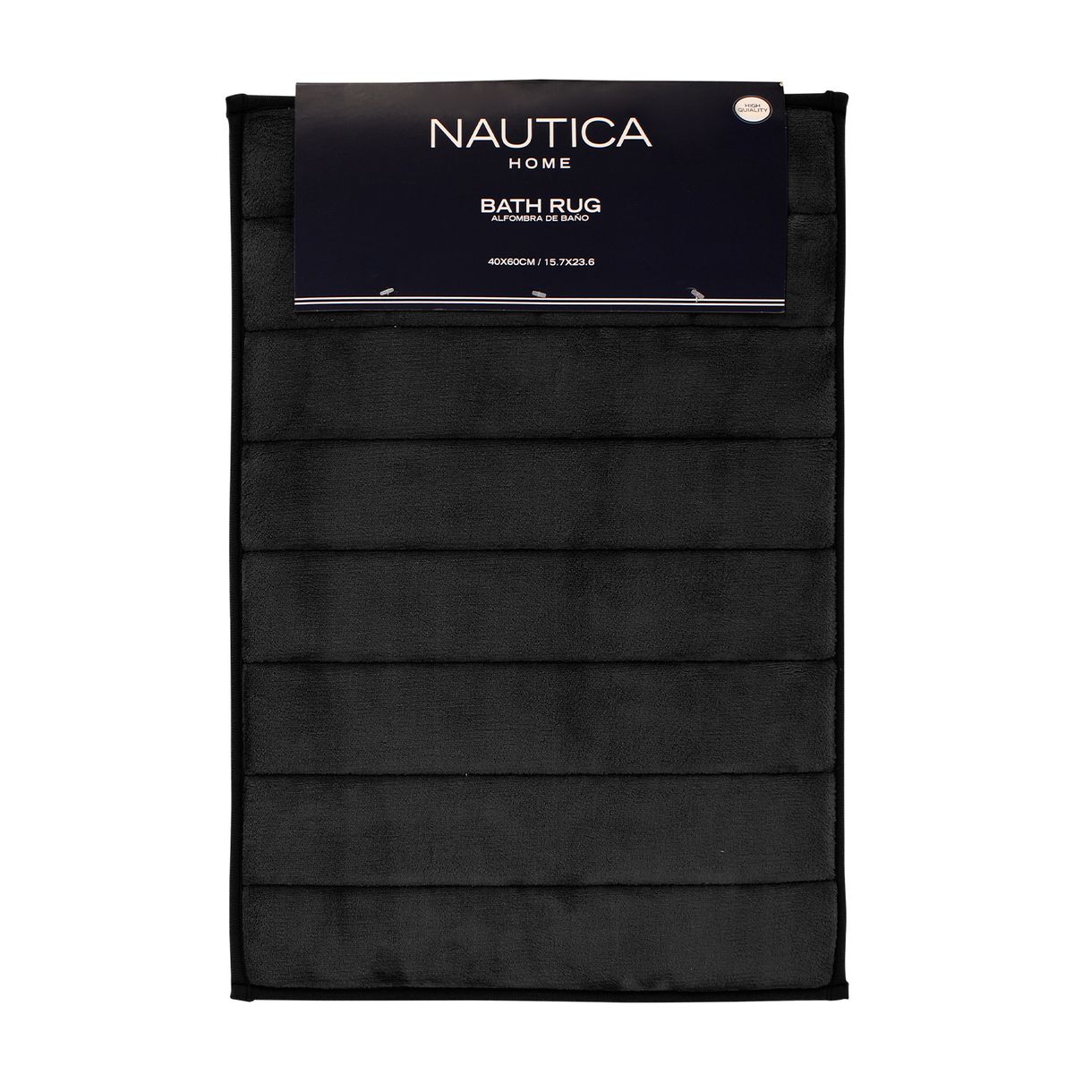 NAUTICA - Alfombra de baño Nautica Home 40x60cm coralina ultra suave negro
