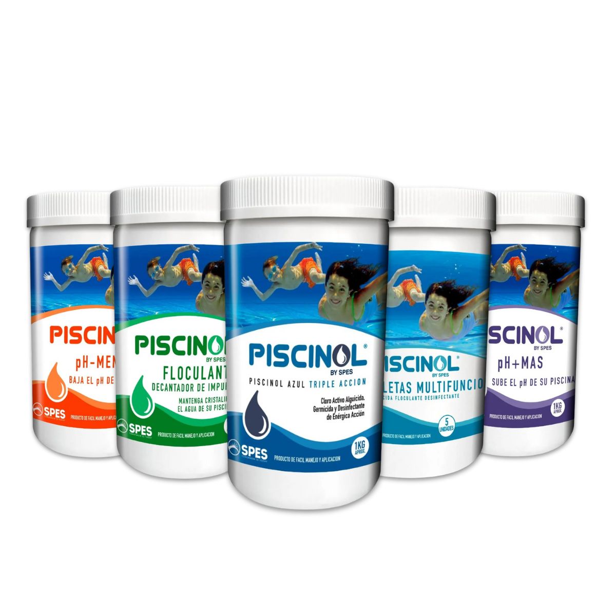 PISCINOL - Kit Tratamiento Premium para Piscina 5 en 1 PISCINOL