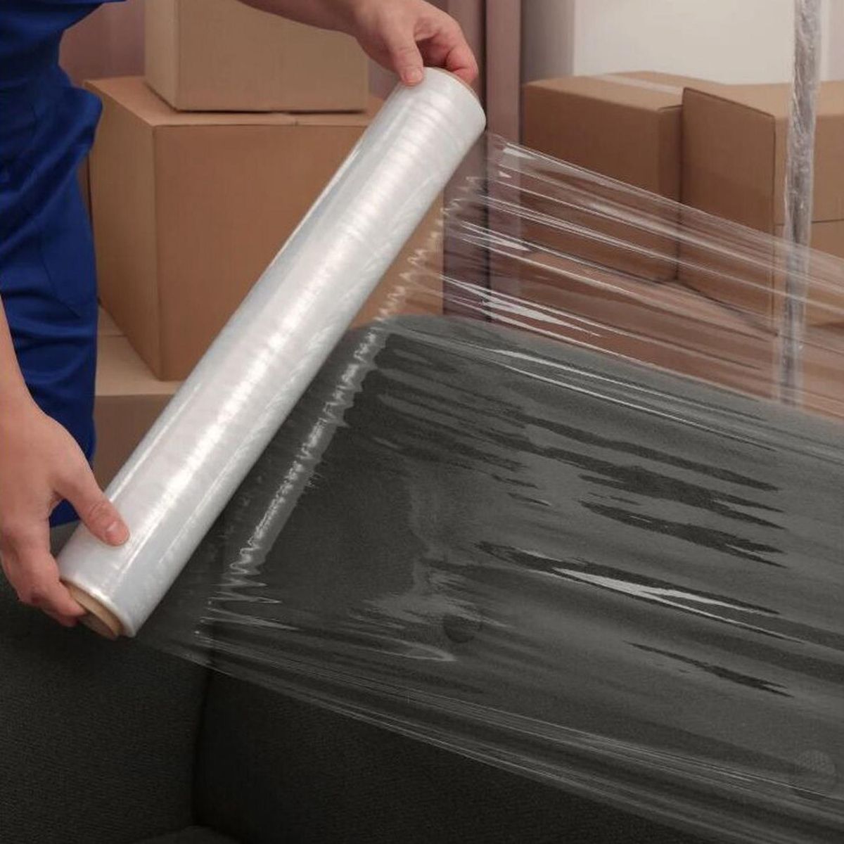 PRO OUTDOOR - Rollo de Film Embalaje Transparente Plástico Stretch Paletizador Alusa