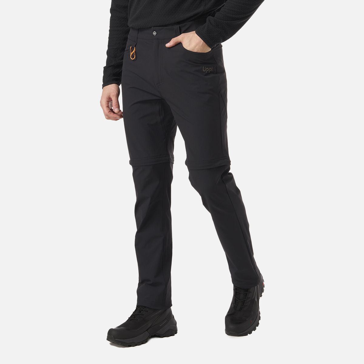 LIPPI - Pantalón Hombre Lennox Q-Dry Mix-2 Pants Negro Lippi