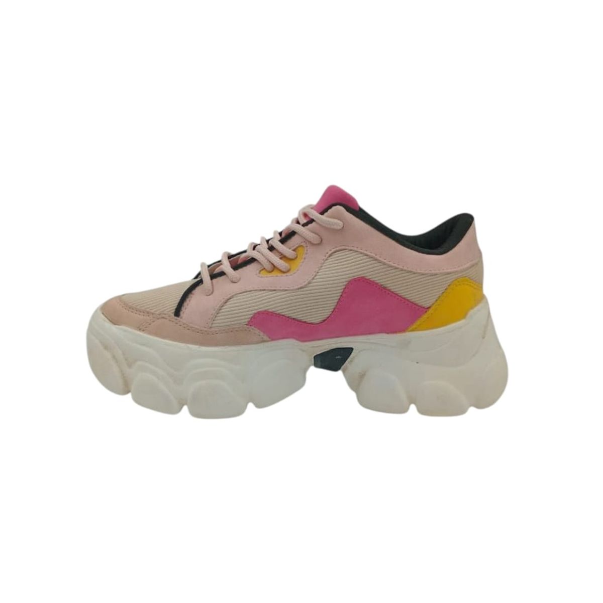 HERIEL - Zapatilla Rosa Plataforma Mujer