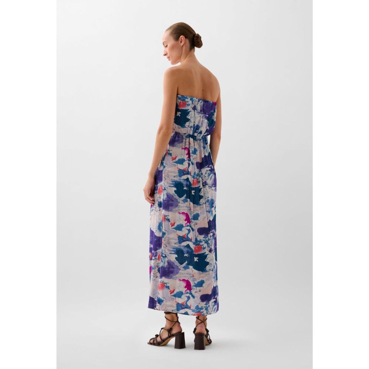 SCALPERS - VESTIDO BANDEAU PRINT FLUIDO