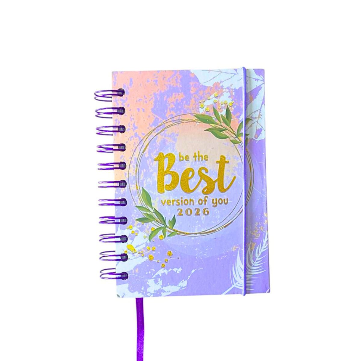 GENERICO - Agenda 2026 Tamaño A6 Diseño Frases Motivacionales lila