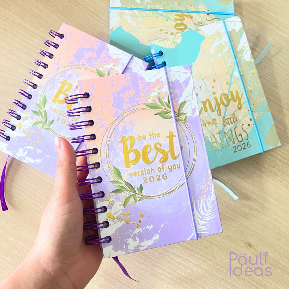 GENERICO - Agenda 2026 Tamaño A6 Diseño Frases Motivacionales lila