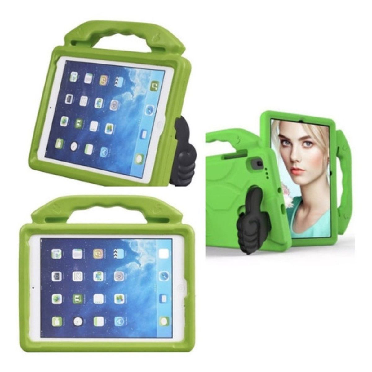GENERICO - Carcasa Niños Antigolpes Para Tablet Samsung S10 Fe 10.9 Verde