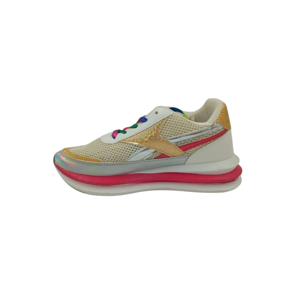 HERIEL - Zapatilla Beige Plataforma Mujer