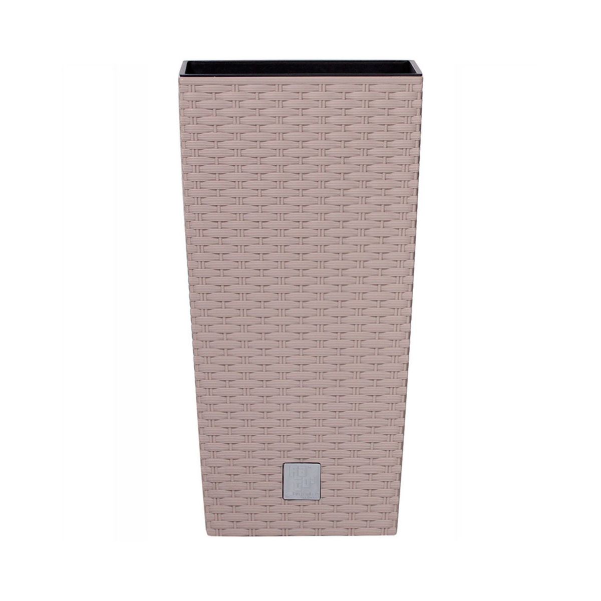 STERN - Macetero alto cuadrado Rato 22,5 x 42 cm mocca