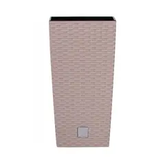 STERN - Macetero alto cuadrado Rato 22,5 x 42 cm mocca