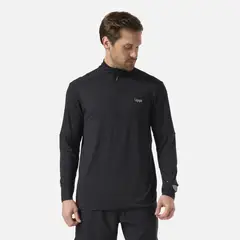 LIPPI - Polerón Hombre Puerto Trucco 1/4 Zip Negro