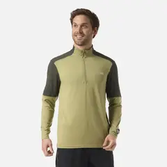 LIPPI - Polerón Hombre Puerto Trucco 1/4 Zip Verde