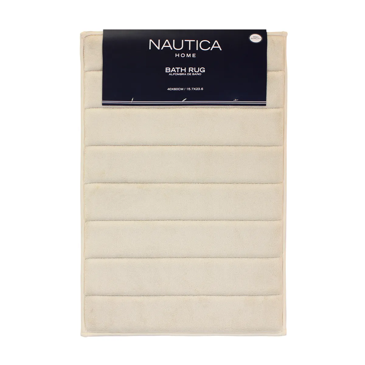 NAUTICA - Alfombra de baño Nautica Home 40x60cm coralina ultra suave marfil