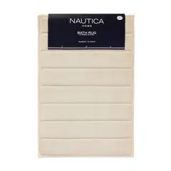 NAUTICA - Alfombra de baño Home 40x60cm coralina ultra suave marfil